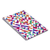 色数々の付き幾何学的シームレスパターン ノートブック (右側)