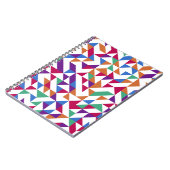 色数々の付き幾何学的シームレスパターン ノートブック (左側)