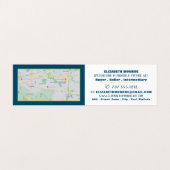 色数々の付き抽象芸術絵を描、美術商、詳細 名刺 (内部フラット)