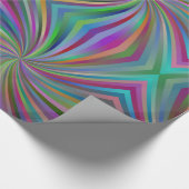 色数々の付き旋回パターン ラッピングペーパー (角)