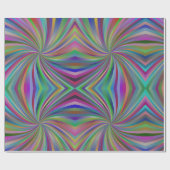 色数々の付き旋回パターン ラッピングペーパー (フラット)