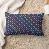 色数々の付き正方形の模様 ランバークッション (ブランケット)