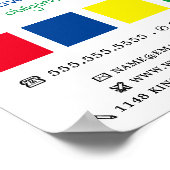 色数々の付き正方形、画家と装飾者 ポスター (角)