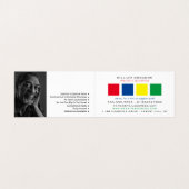 色数々の付き正方形、画家&装飾者写真 名刺 (内部フラット)