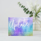 色数々の付き水の色が延期され結婚た更新 ポストカード (スタンド正面)