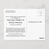 色数々の付き水の色が延期され結婚た更新 ポストカード (裏面)