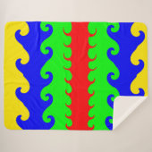 色数々の付き波シェルパ シェルパブランケット (正面(横))