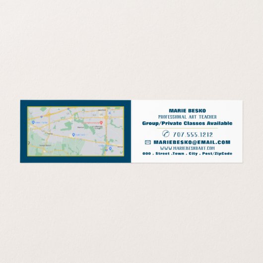 色数々の付き絵を描抽象芸術、アート先生、詳細 名刺 (内部フラット)