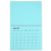 色数々の付き背景カレンダー カレンダー (1月 2027)