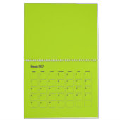 色数々の付き背景カレンダー カレンダー (3月 2027)