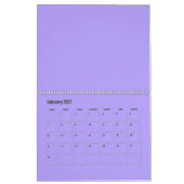 色数々の付き背景カレンダー カレンダー (2月 2027)