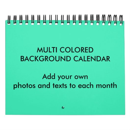色数々の付き背景カレンダー カレンダー (カバー)