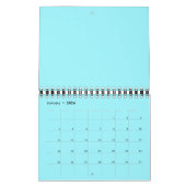 色数々の付き背景カレンダー カレンダー (1月 2026)