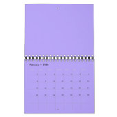 色数々の付き背景カレンダー カレンダー (2月 2026)