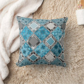 色数々の付き，素朴な，パッチワーク，パッチ クッション (ブランケット)