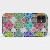 色数々の付き,素朴な,パッチワーク,パッチ Case-Mate iPhoneケース (裏面(横))