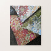 色数々の刺繍枕の写真 ジグソーパズル (縦)