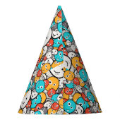 色数々の変モンスターマンガ パーティーハット (裏面)