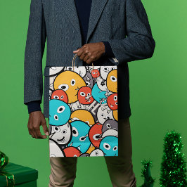 色数々の変モンスターマンガ ミディアムペーパーバッグ