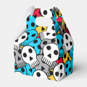 色数々の幽霊スカル フェイバーボックス (正面サイド)