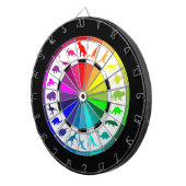 色数々の恐竜 ダーツボード (正面右)