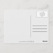 色数々の感謝タイポグラフィはがき ポストカード (裏面)