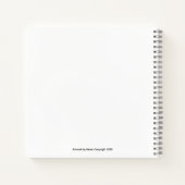 色数々の手描き曼荼羅 ノートブック (裏面)