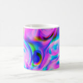 色数々の抽象芸術の背景パカラフルターン コーヒーマグカップ (中央)