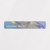 色数々の抽象芸術アルコールインク防水 ラベル (デザイン1)