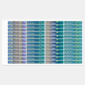 色数々の抽象芸術アルコールインク防水 ラベル (シート)