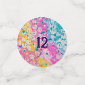 色数々の抽象芸術プリント コンフェッティ (スモール正面)