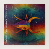 色数々の抽象芸術天〔占星術の〕十二宮図 ジグソーパズル (横)