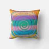 色数々の抽象芸術旋回 クッション (裏面)