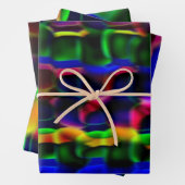 色数々の抽象芸術紙包装紙セット ラッピングペーパーシート (インサイチュ)