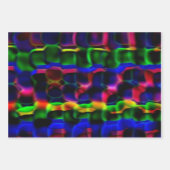 色数々の抽象芸術紙包装紙セット ラッピングペーパーシート (正面)