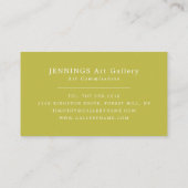 色数々の抽象芸術絵を描、プロフェッショナル 名刺 (裏面)