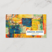 色数々の抽象芸術絵を描、プロフェッショナル 名刺 (正面)