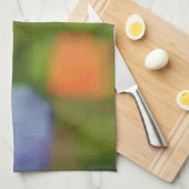 色数々の抽象芸術絵画の キッチンタオル (四つ折り)