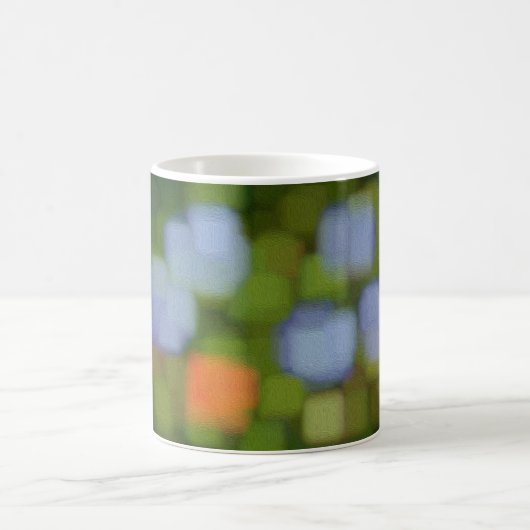色数々の抽象芸術絵画の コーヒーマグカップ (中央)