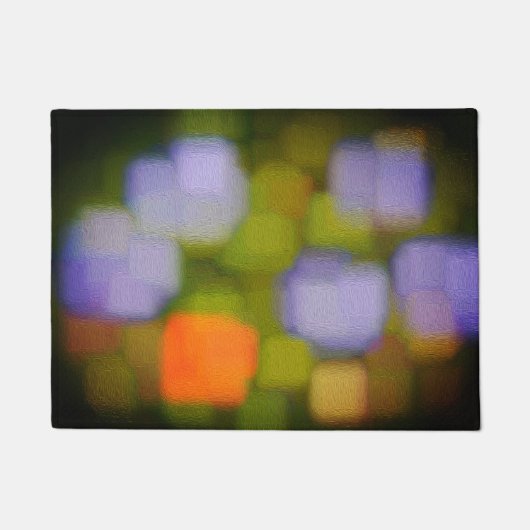 色数々の抽象芸術絵画の ドアマット (正面)