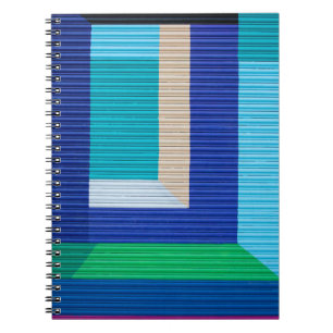 色数々の抽象芸術絵画の ノートブック