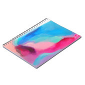 色数々の抽象芸術絵画の ノートブック (左側)