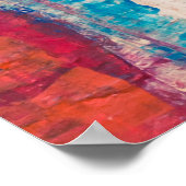 色数々の抽象芸術絵画の ポスター (角)
