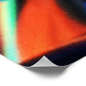 色数々の抽象芸術絵画の ポスター (角)