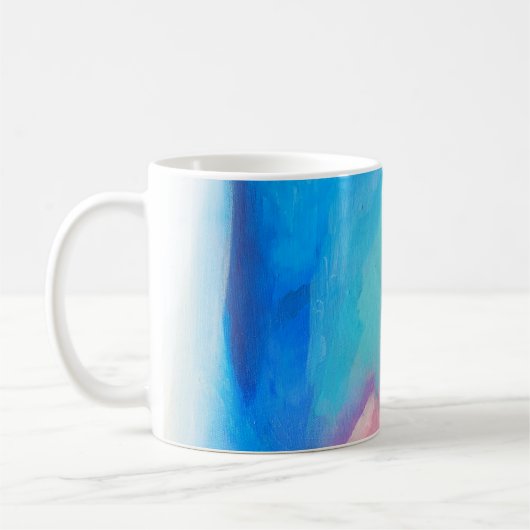 色数々の抽象芸術絵画 コーヒーマグカップ (左)