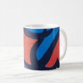 色数々の抽象芸術絵画 コーヒーマグカップ (正面右)