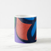 色数々の抽象芸術絵画 コーヒーマグカップ (中央)