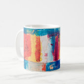 色数々の抽象芸術絵画 コーヒーマグカップ (正面左)