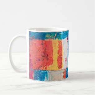 色数々の抽象芸術絵画 コーヒーマグカップ