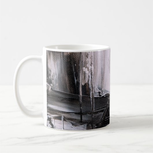 色数々の抽象芸術絵画 コーヒーマグカップ (左)